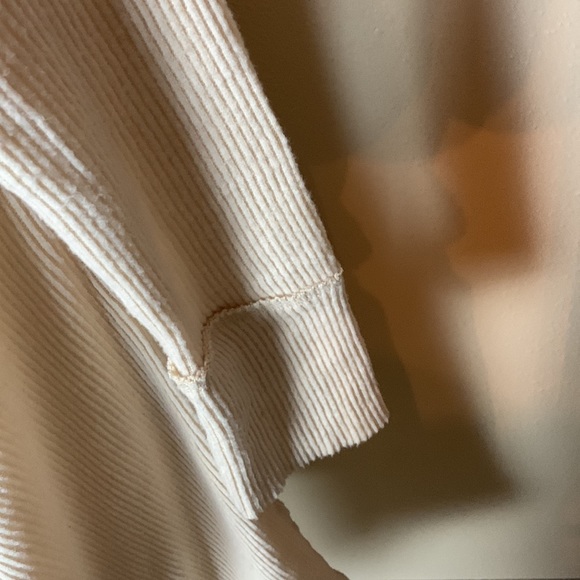 We the free free people cowl neck top cream fall neutral basic so soft! Large - Picture 4 of 5